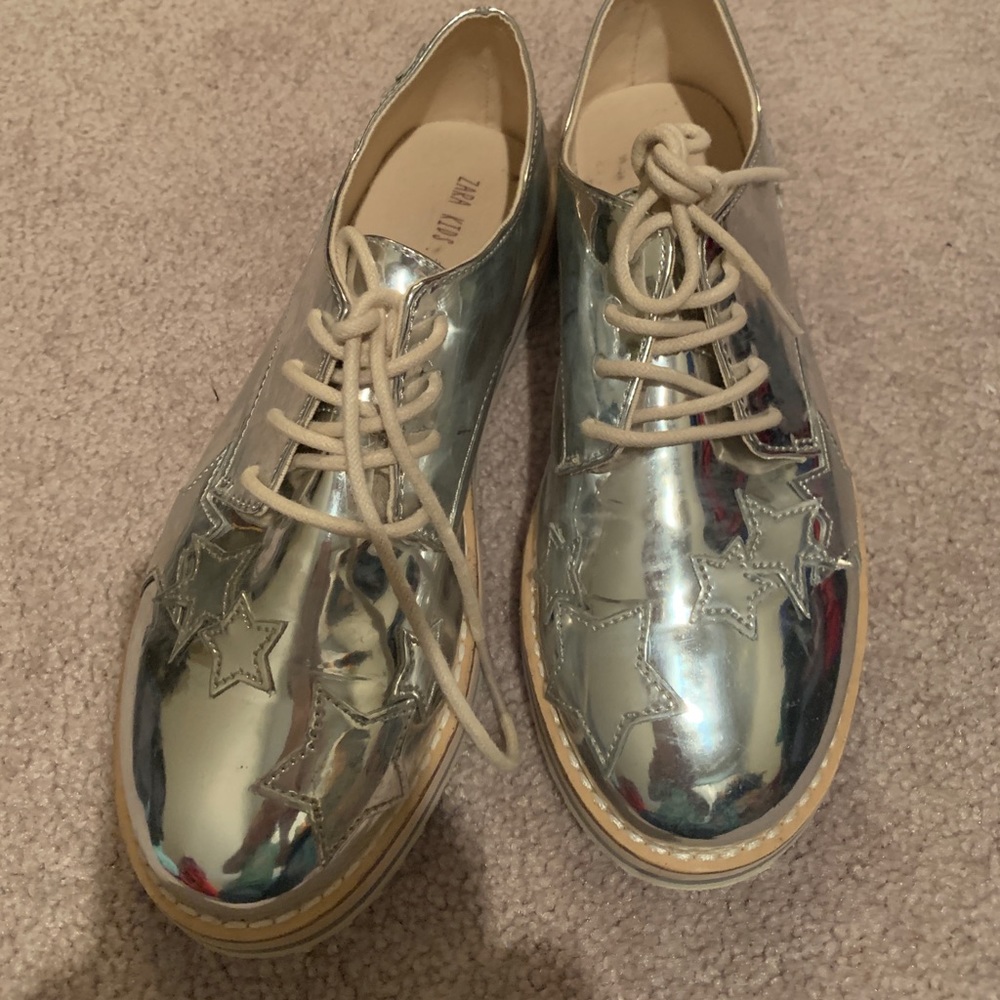 Silver star sneakers